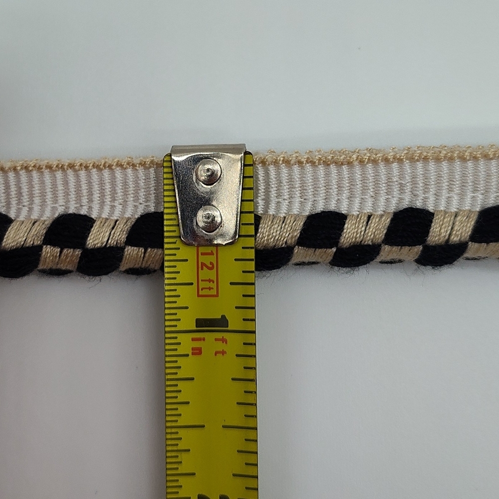 MACKENZIE-CHILDS Courtly Check Piping Trim Retired 37in Retired Unused Lip Trim - Picture 3 of 3